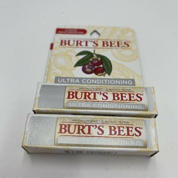 2 x 4.25g Burts Bees Lip Balm Ultra Conditioning - Picture 2 of 6